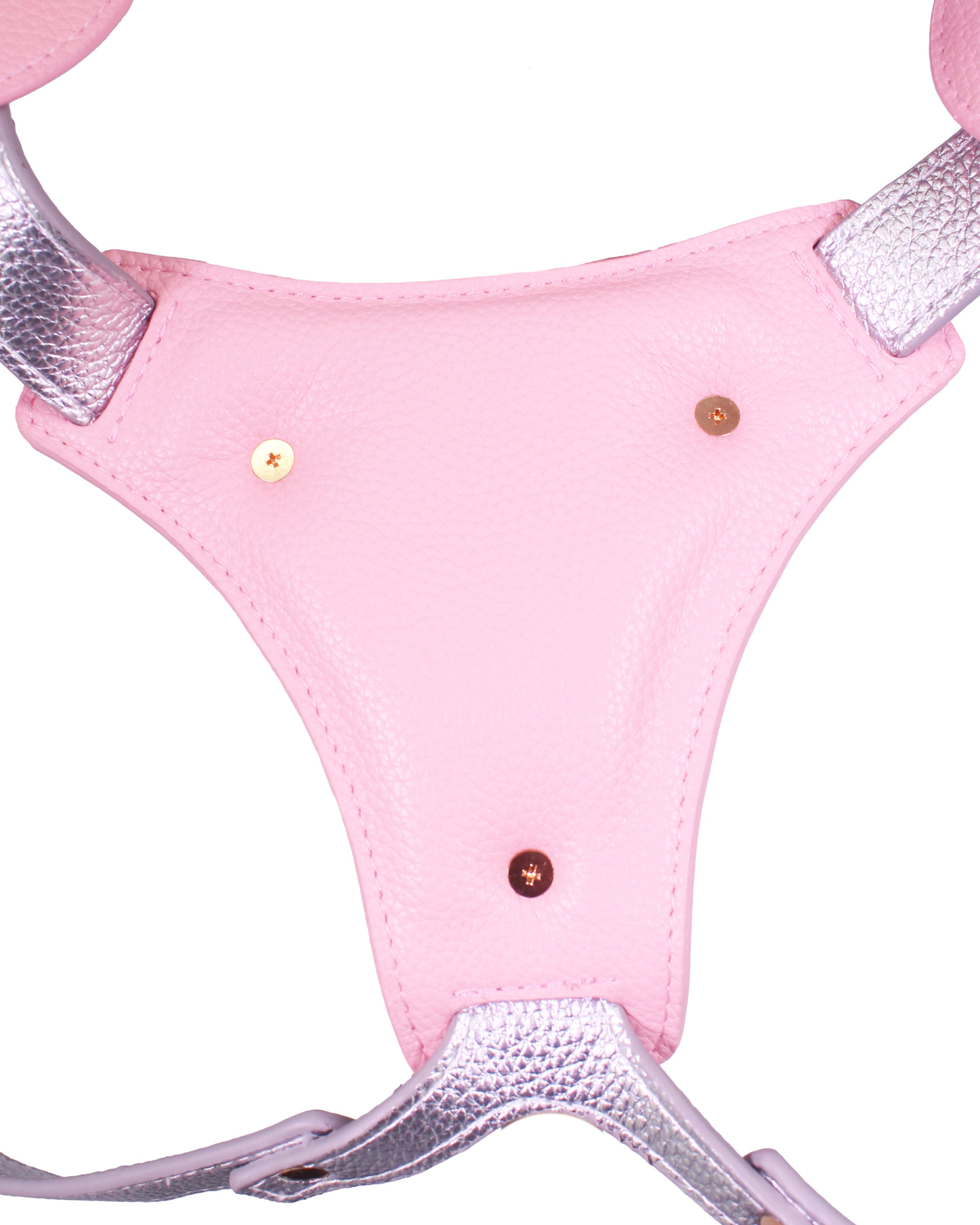Unicorn Series - Pink and Silver PU Leather Strap-On Harness