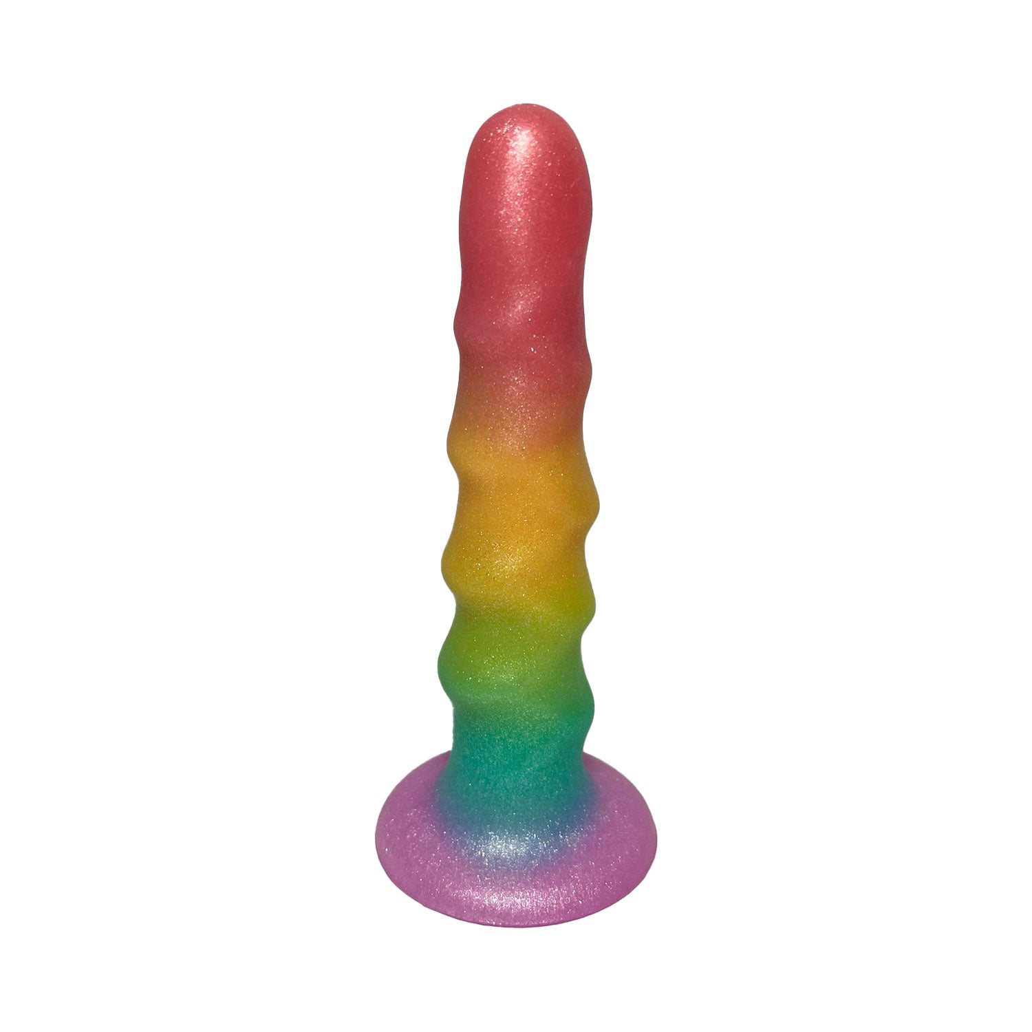 Unicorn Series - Rainbow Paradise Gradient 6.6-inches Silicone Dildo