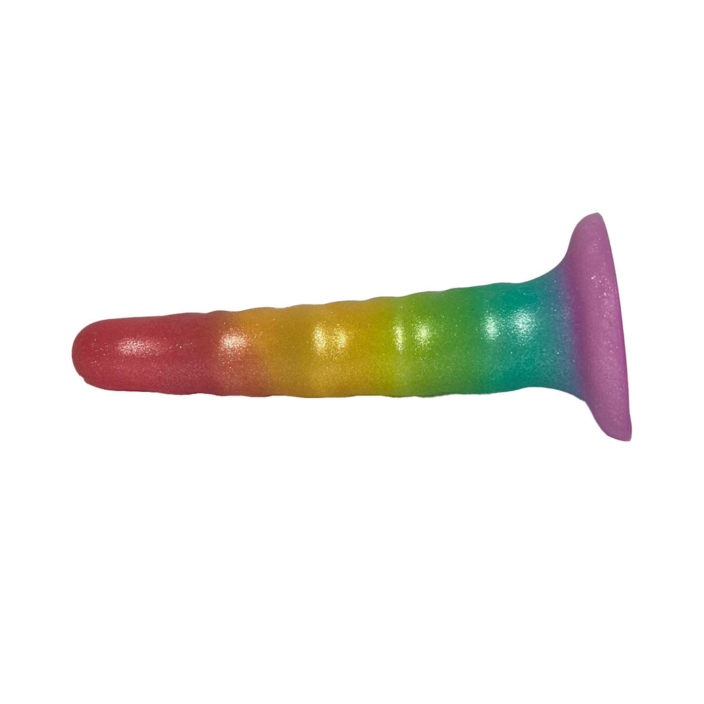 Unicorn Series - Rainbow Paradise Gradient 6.6-inches Silicone Dildo
